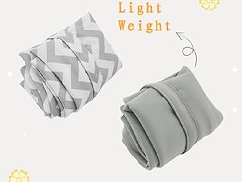 ALVABABY 2pcs Cloth Diaper Wet Dry Bags Waterproof Reusable with Two Zippered Pockets Travel Be detail