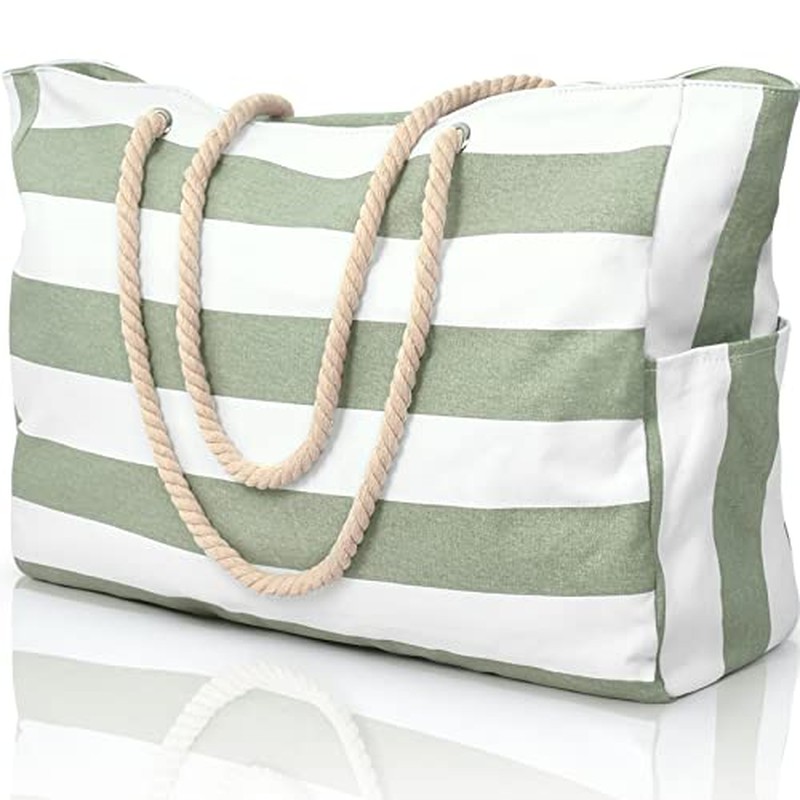 Beach Bags for Women Large Waterproof Beach Tote Bag Zipper 