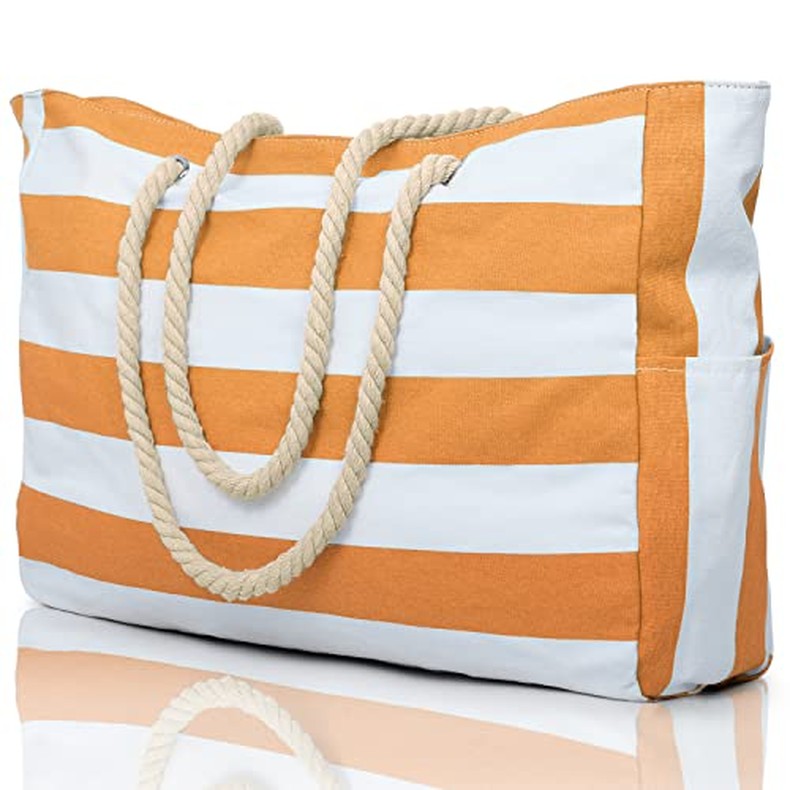 Beach Bags for Women Large Waterproof Beach Tote Bag Zipper Beach Bags Waterproof Sandproof detail