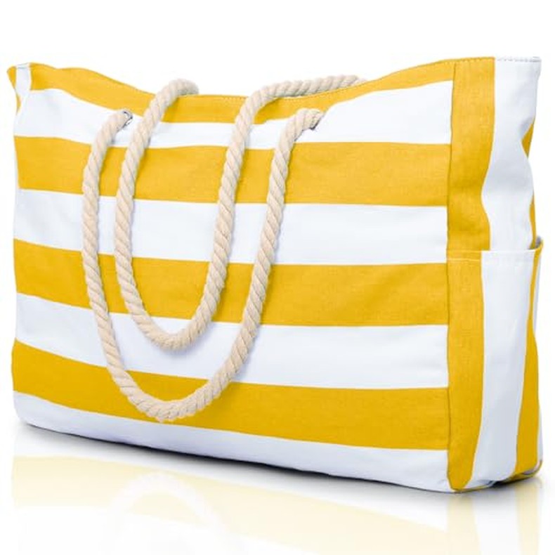 Beach Bags for Women Large Waterproof Beach Tote Bag Zipper Beach Bags Waterproof Sandproof detail