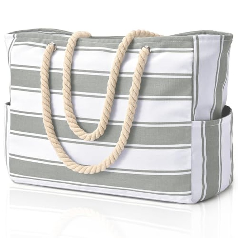 Beach Bags for Women Large Waterproof Beach Tote Bag Zipper Beach Bags Waterproof Sandproof detail