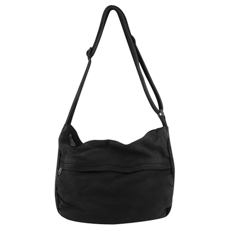 Canvas Casual Messenger Bag Hobo Crossbody Bag Canvas Shouder Tote Handbag for Women and Men detail