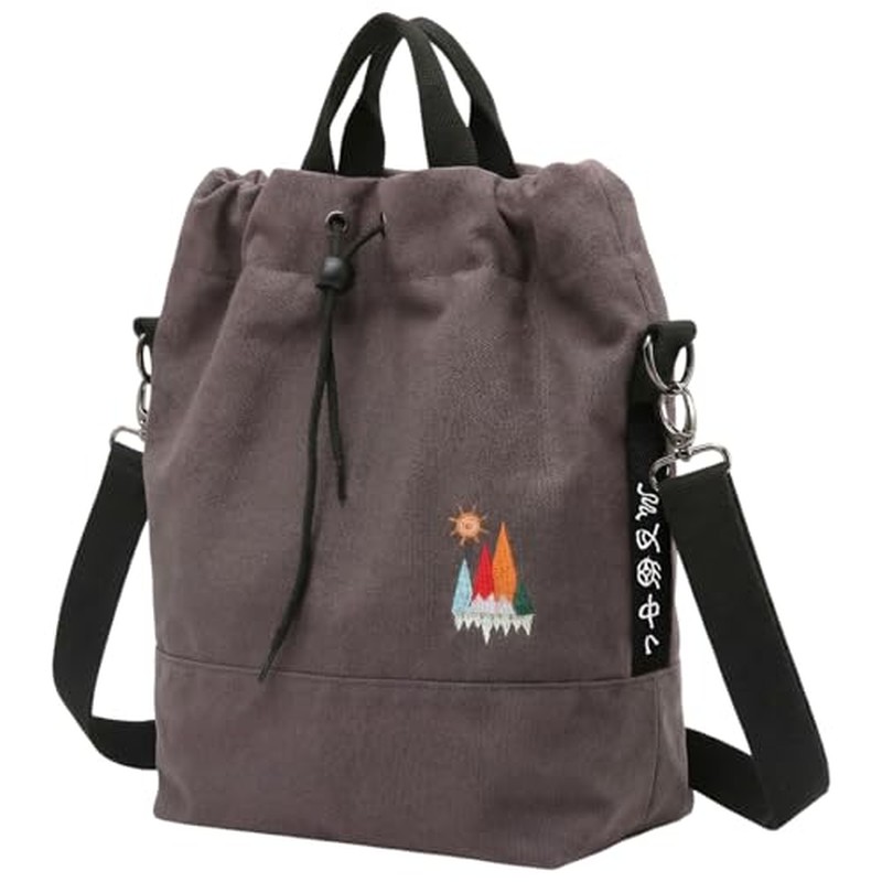 Canvas Crossbody Bag for Women Tote Handbag Slouchy Shoulder Bag