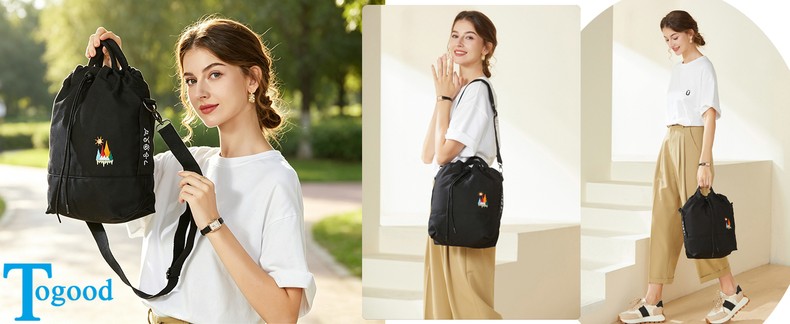 Canvas Crossbody Bag for Women Tote Handbag Slouchy Shoulder Bag detail