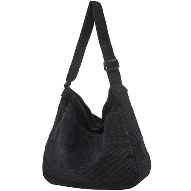 Canvas Tote Bag Casual Hobo Crossbody Shoulder Bag for Women and Men Large Purse Messenger Bag Trave detail