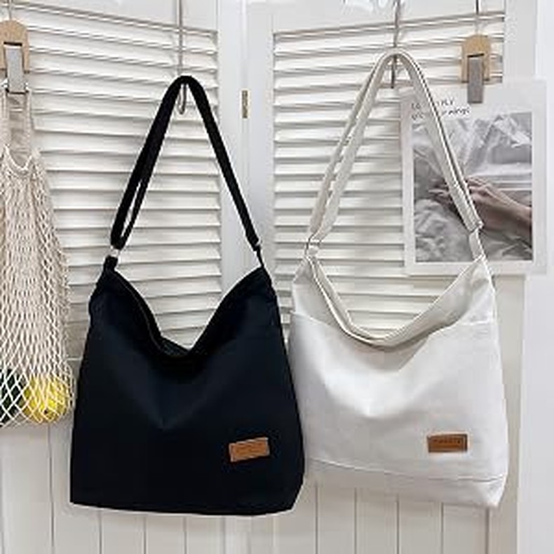 Canvas Tote Bag for Women - Crossbody, Shoulder, Travel & Beach Bag detail