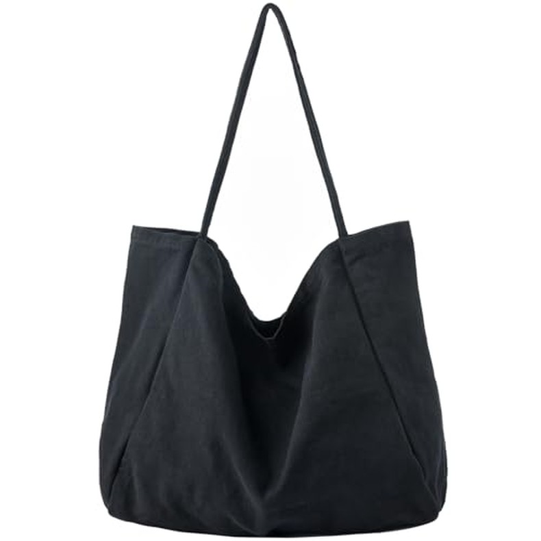 Canvas Tote Bag for Women Large Hobo Shoulder Bag for Work Travel Casual Message Bag Tote Purse hand detail