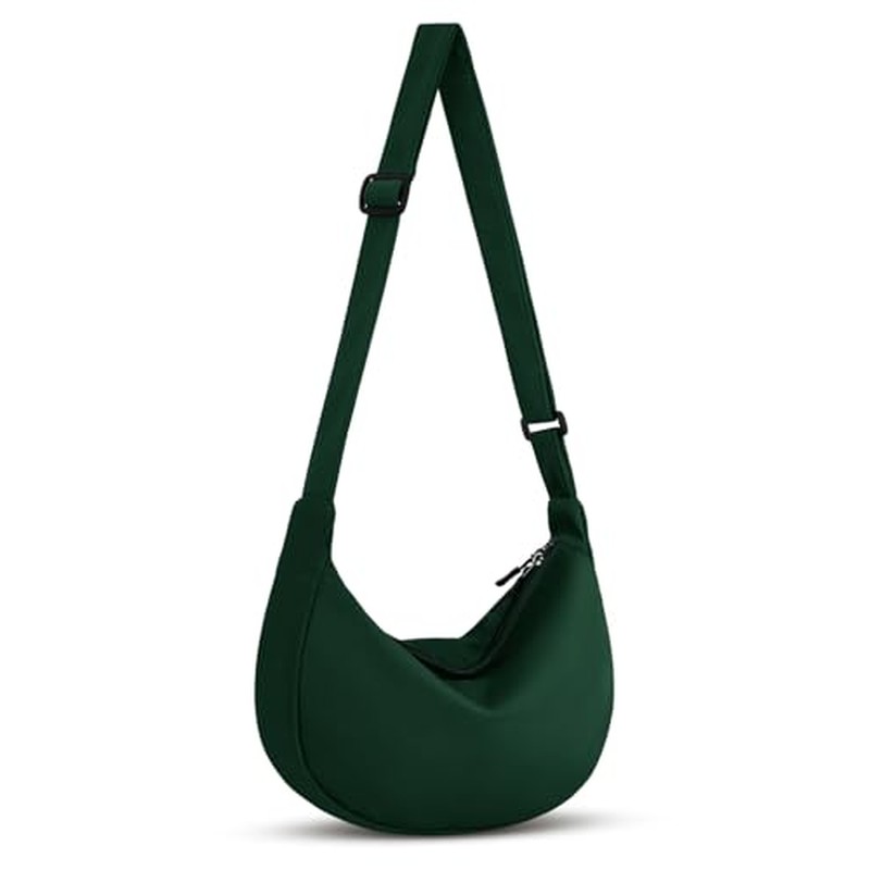 Crossbody Crescent Bag for Women Men, Crescent Bag with Adjustable Strap