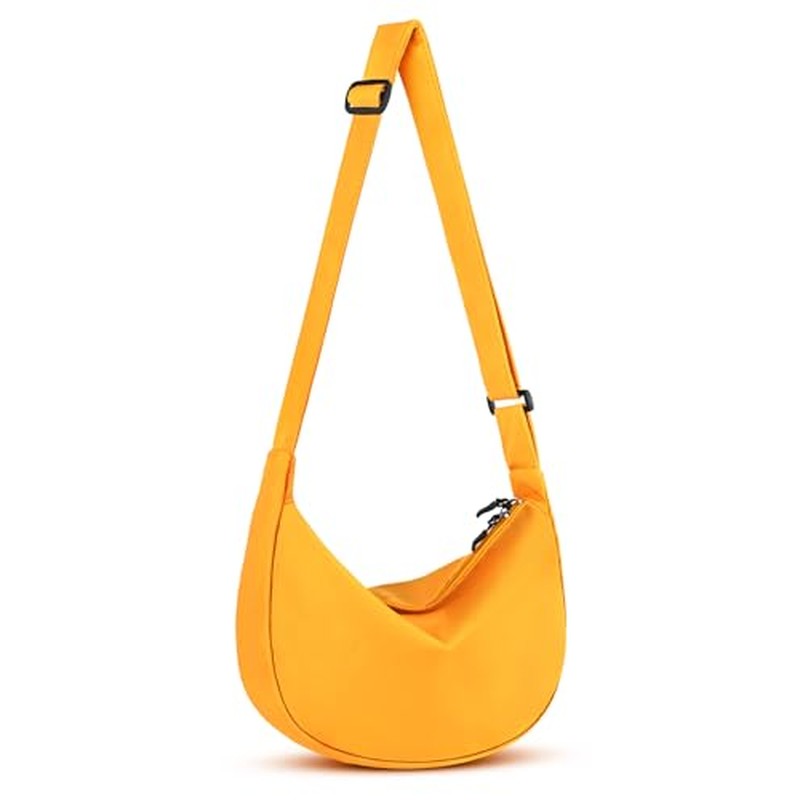 Crossbody Crescent Bag for Women Men, Crescent Bag with Adjustable Strap