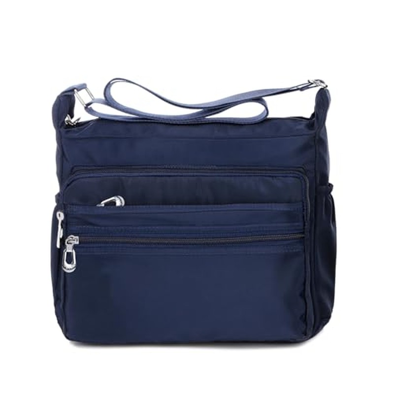 Crossbody Bag for Women Waterproof Shoulder Bag Multi Pockets Nylon Purse