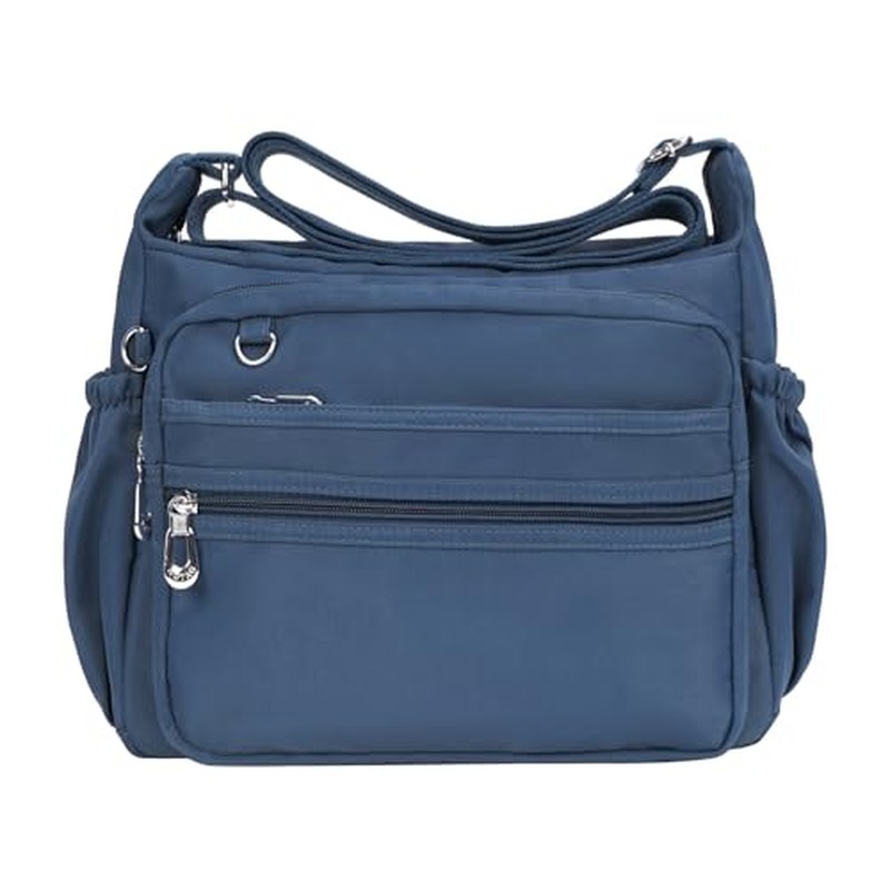Crossbody Bag for Women Waterproof Shoulder Bag Multi Pockets Nylon Purse