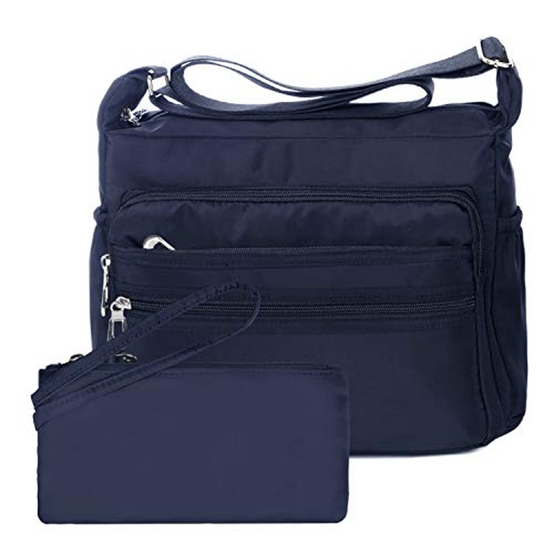 Crossbody Bag for Women Waterproof Shoulder Bag Multi Pockets Nylon Purse detail