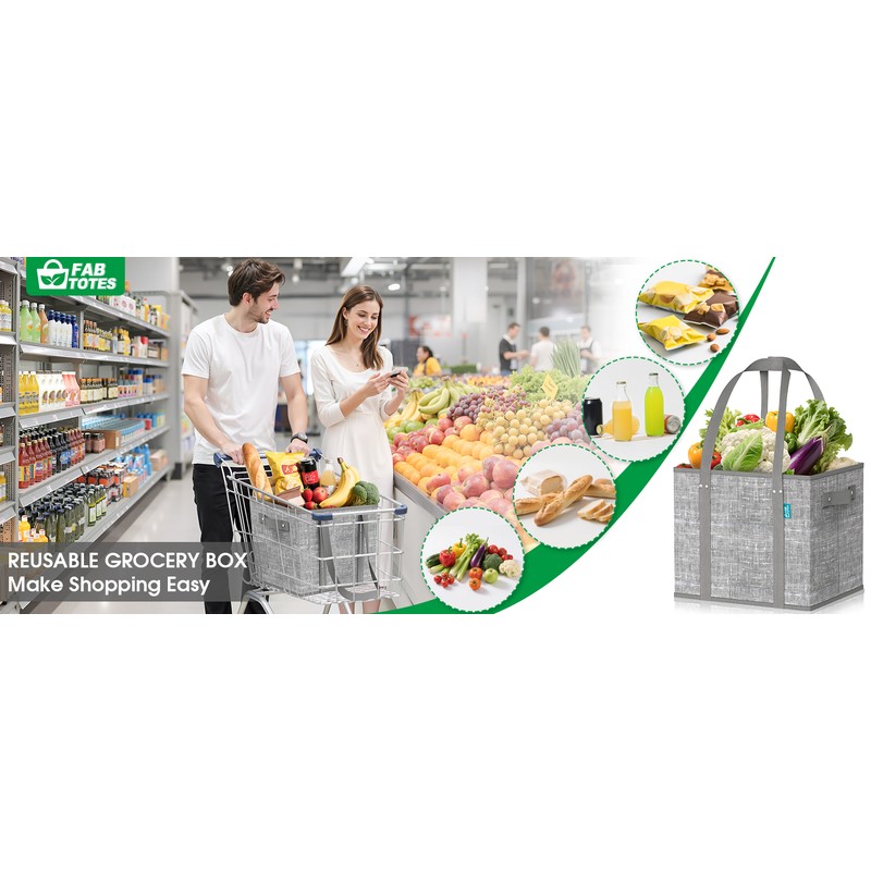 Reusable Grocery Bags,Foldable Shopping Tote Bags