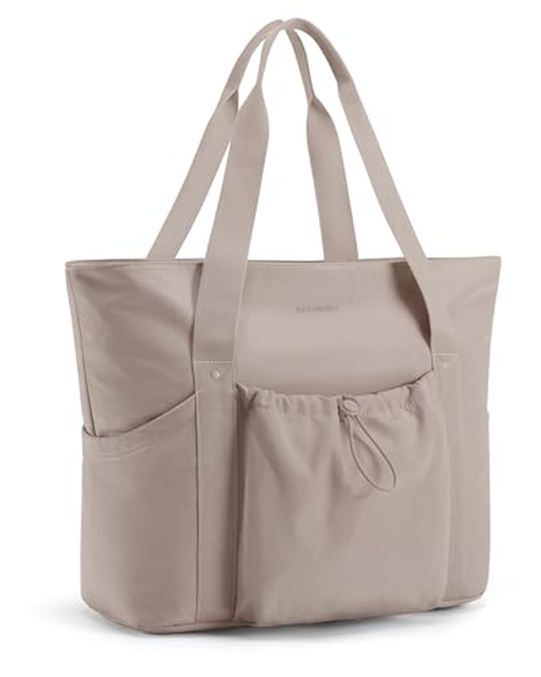 Foldable Tote Bag with Drawstring Bag, Tote Bag Shoulder Bag Top Handle Handbag for Travel detail
