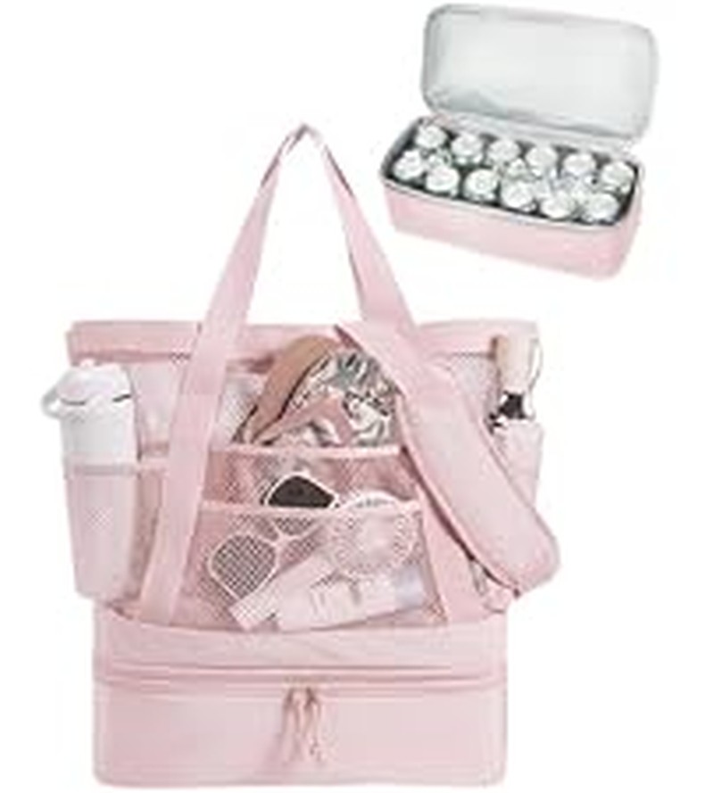 Foldable Tote Bag with Drawstring Bag, Tote Bag Shoulder Bag Top Handle Handbag for Travel detail