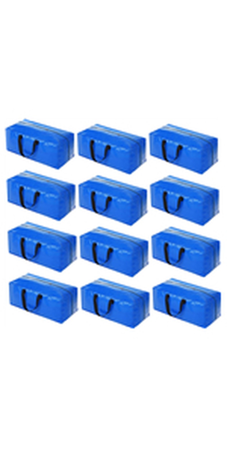 Extra Large Blue Moving Bags with Strong Zipper Backpack Handles detail
