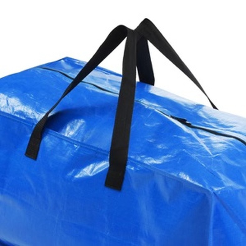 Extra Large Blue Moving Bags with Strong Zipper Backpack Handles detail