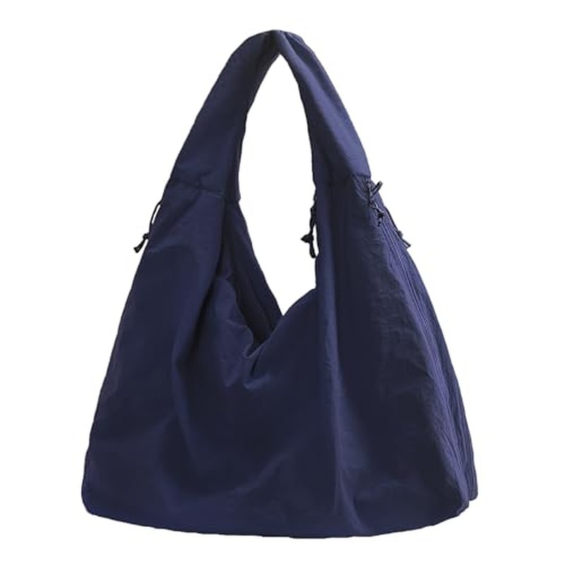 Large Nylon Hobo Bag Women Crescent Shoulder Bag Vintage Tote Bag Casual Shopper Handbag f