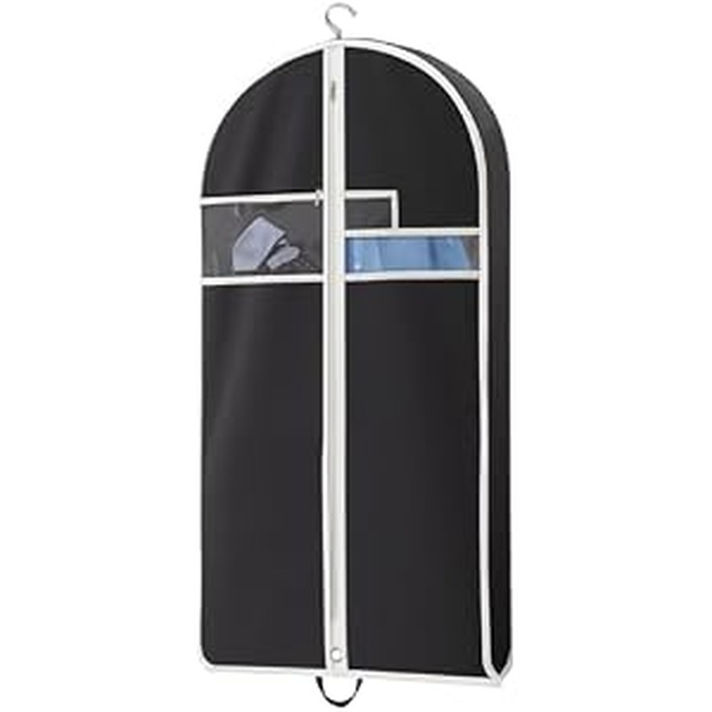 Lazebox 43_ Travel Garment Bag with Accessories Zipper Pocket, Heavy Duty Suit Bag for Suits, Tuxedo