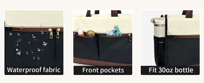 Lu.6_ Laptop Tote with Insulated Lunch Box Compartment for Nurse, Teacher Work Office Outdoor detail