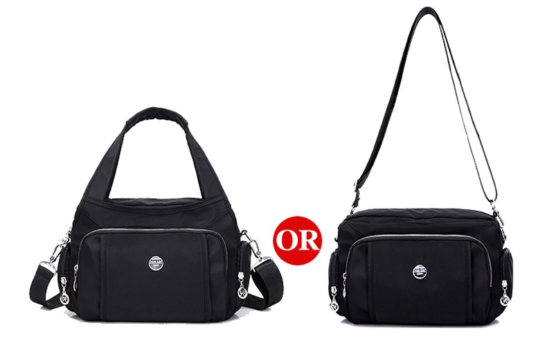 MINTEGRA Crossbody Bag for Women Waterproof Handbag Multi-Pocket Nylon Travel Shoulder Purse detail