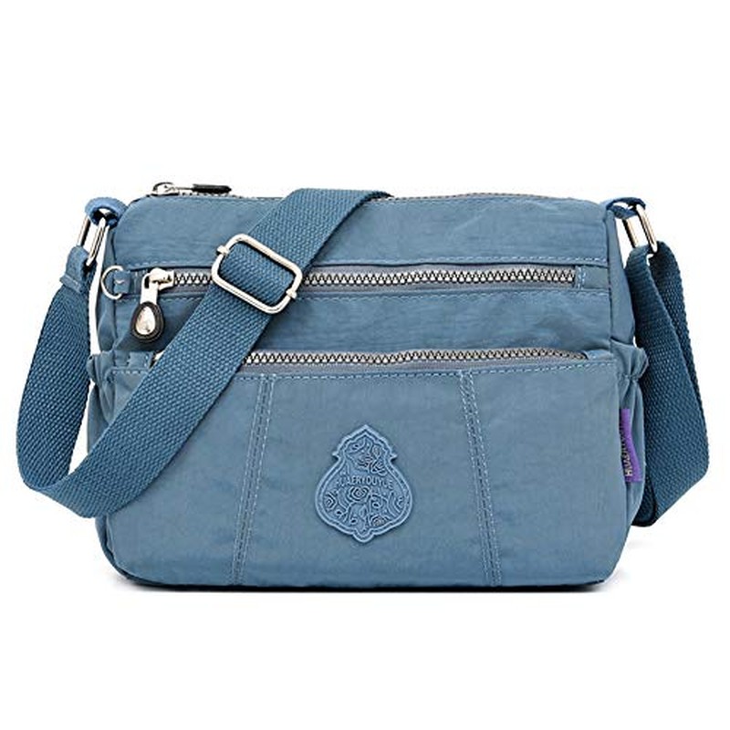 MINTEGRA Shoulder Bag for Women Waterproof Crossbody Purses Lightweight Nylon Work Travel Purse Mess