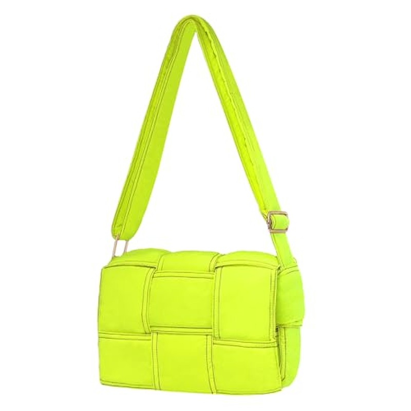 NAARIIAN Puffer Crossbody Bag for Women, Lightweight Puffy Shoulder Bags with Adjustable Strap,Quilt