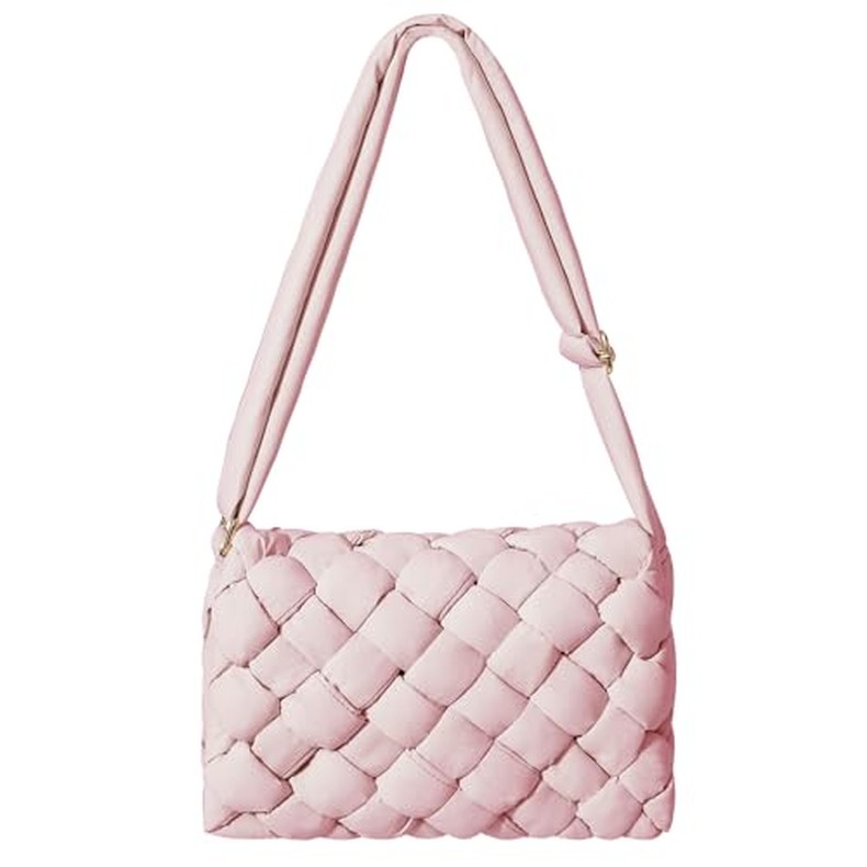 NAARIIAN Small Puffer Crossbody Bag for Women,Lightweight Quilted Woven Purse with Adjustable Strap detail