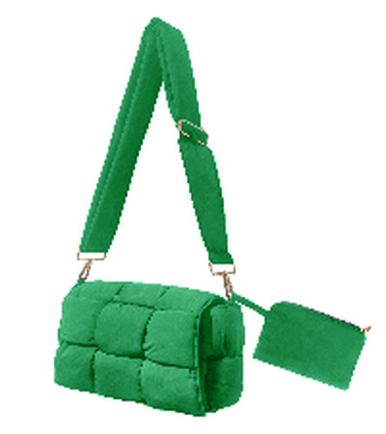 NAARIIAN Small Puffer Crossbody Bag for Women,Lightweight Quilted Woven Purse with Adjustable Strap detail