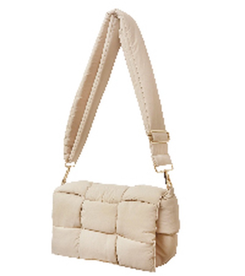 NAARIIAN Small Puffer Crossbody Bag for Women,Lightweight Quilted Woven Purse with Adjustable Strap detail