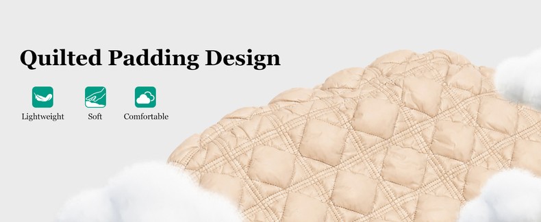 Puffer Tote Bag for Women Large Quilted Shoulder Bag Nylon Crossbody Bag detail
