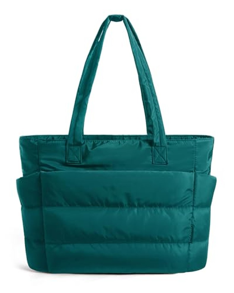 Puffy Tote Bag for Women, Lightweight Work Tote Handbag detail