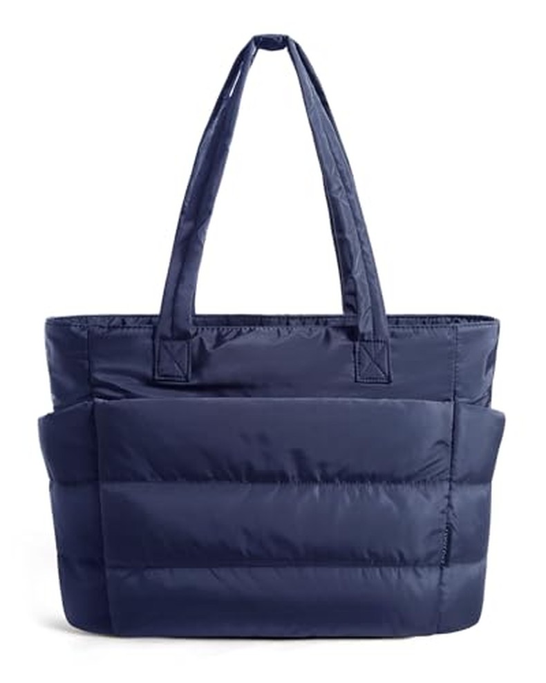 Puffy Tote Bag for Women, Lightweight Work Tote Handbag detail
