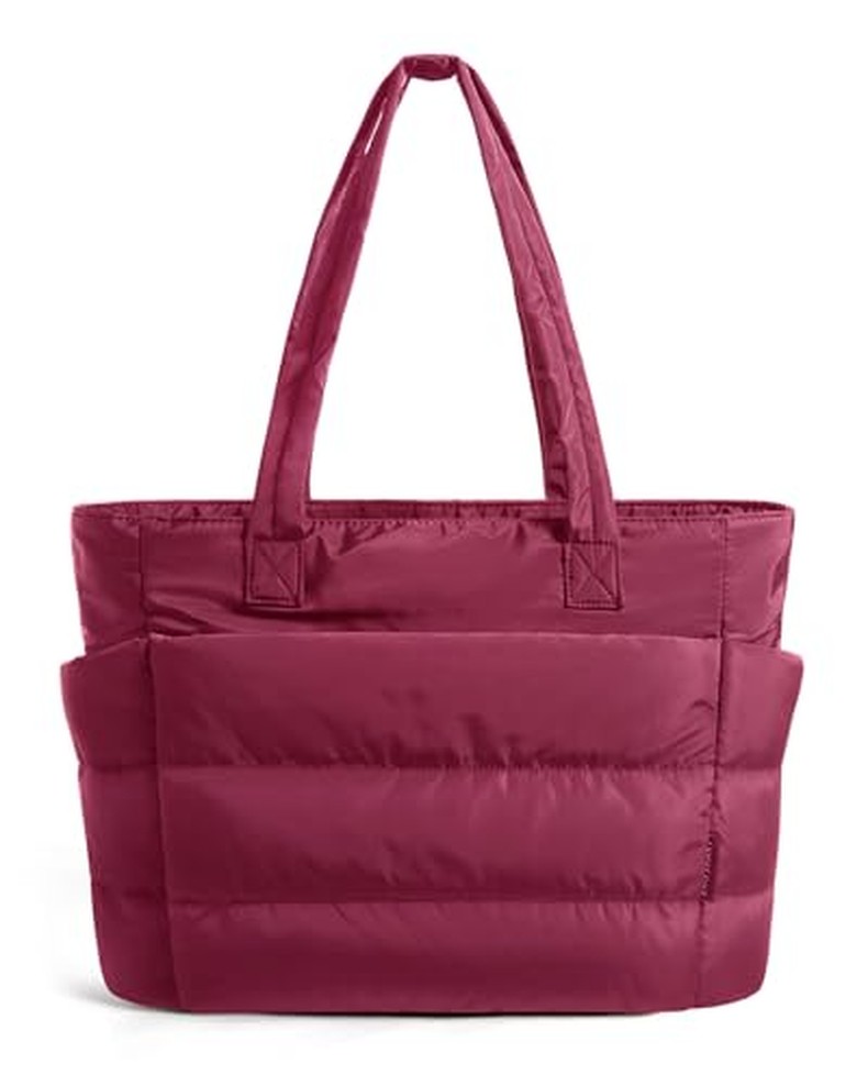 Puffy Tote Bag for Women, Lightweight Work Tote Handbag detail