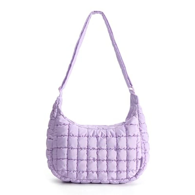 Quilted Crossbody Bags for Women, Travel Purses Hobo Shoulder Bag