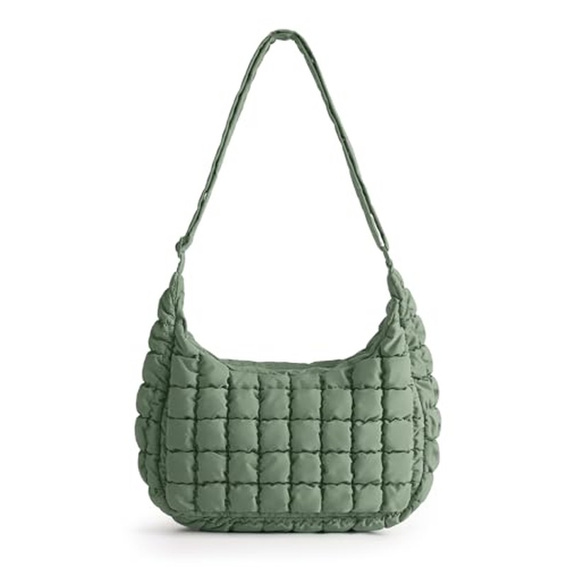 Quilted Crossbody Bags for Women, Travel Purses Hobo Shoulder Bag