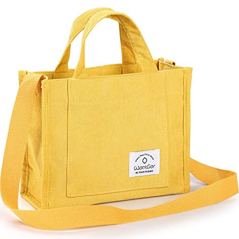 Tote Bag for Women, Corduroy Crossbody Bags Shoulder Handbag detail