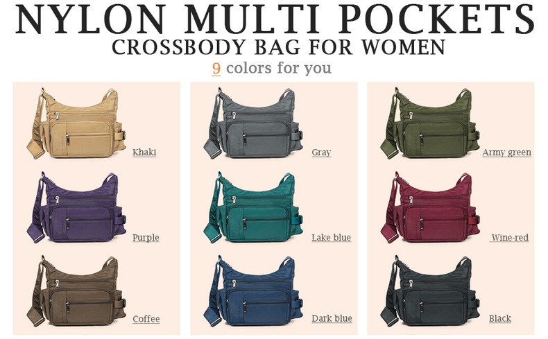 VOLGANIK ROCK RFID Anti Thief Crossbody Bag for Women Waterproof Shoulder Bag Messenger Bag Casual N detail