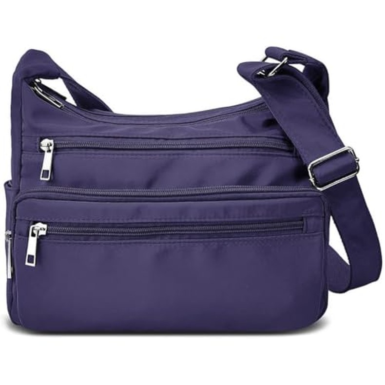 VOLGANIK ROCK RFID Purses for Women Fabric Nylon Multi Pocket Crossbody Bag Ladies Travel Handbag detail