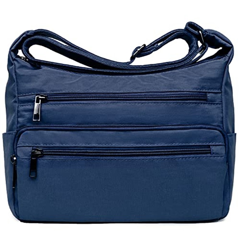 VOLGANIK ROCK RFID Purses for Women Fabric Nylon Multi Pocket Crossbody Bag Ladies Travel Handbag detail