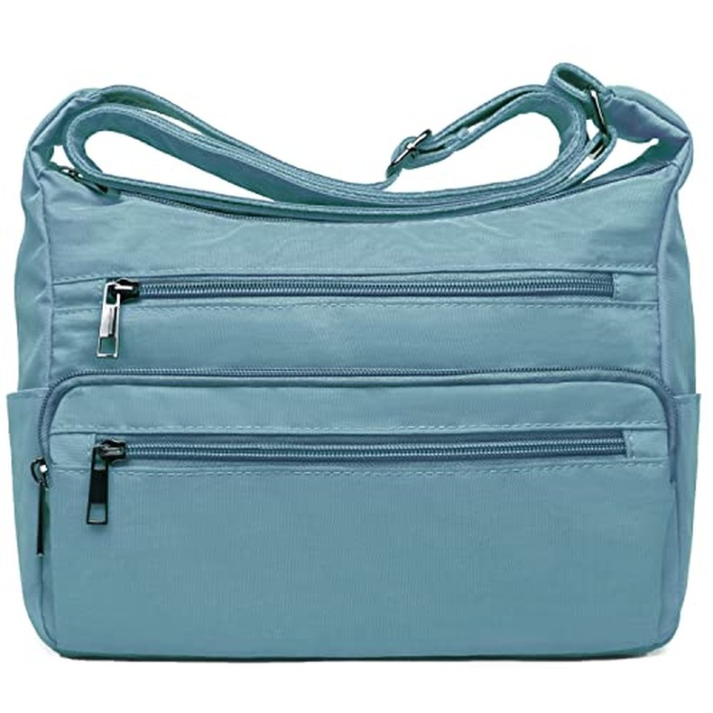 VOLGANIK ROCK RFID Purses for Women Fabric Nylon Multi Pocket Crossbody Bag Ladies Travel Handbag detail