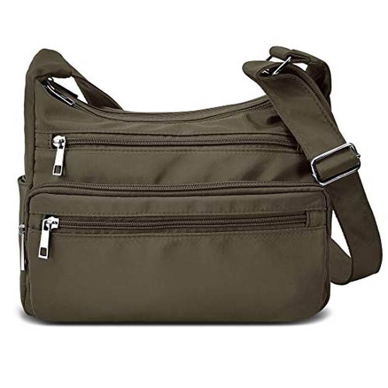 VOLGANIK ROCK RFID Purses for Women Fabric Nylon Multi Pocket Crossbody Bag Ladies Travel Handbag detail