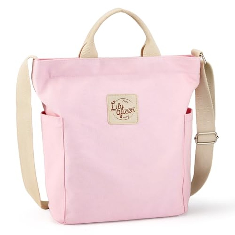 Women Canvas Tote Handbags Casual Shoulder Work Bag Crossbody