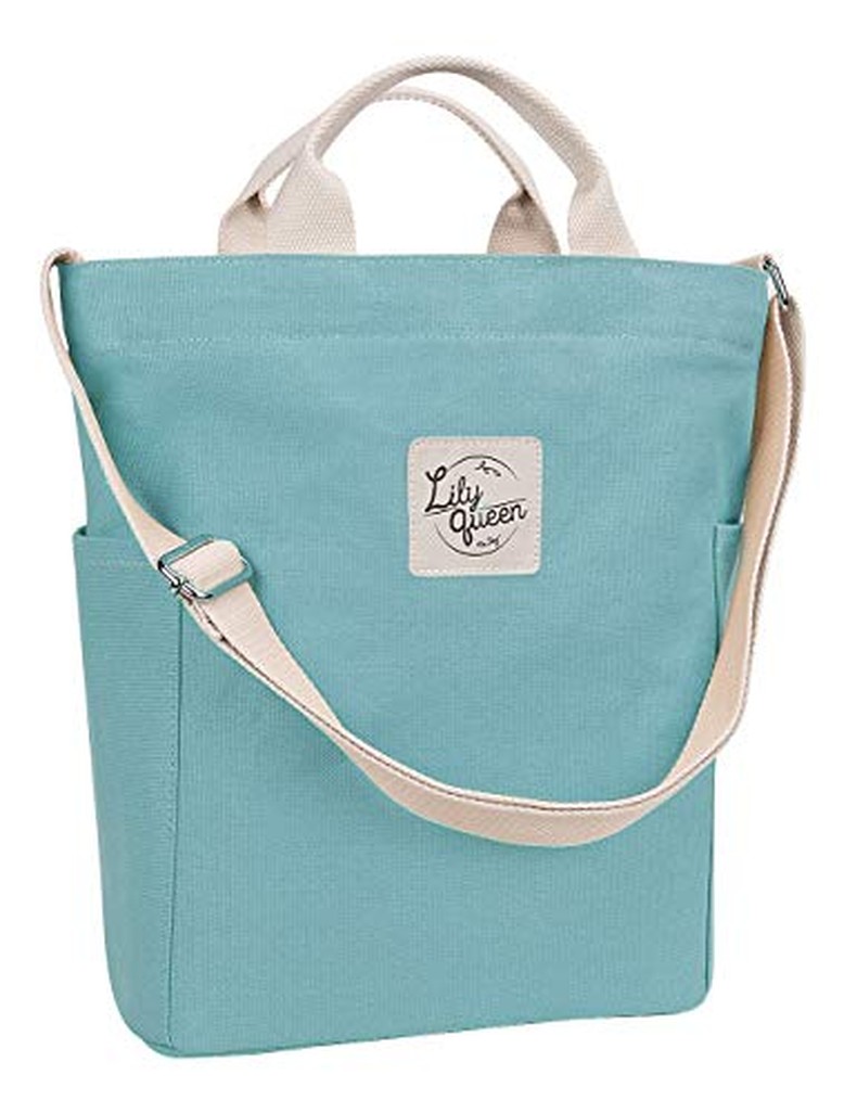 Women Canvas Tote Handbags Casual Shoulder Work Bag Crossbody detail