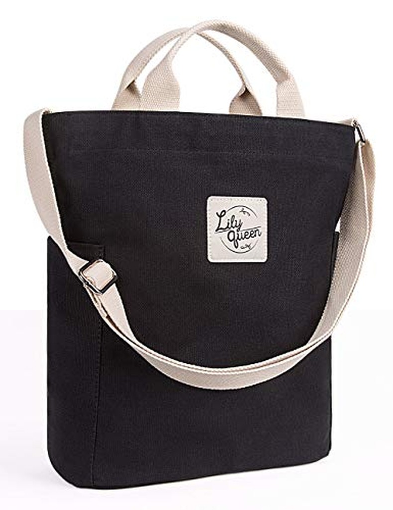Women Canvas Tote Handbags Casual Shoulder Work Bag Crossbody detail