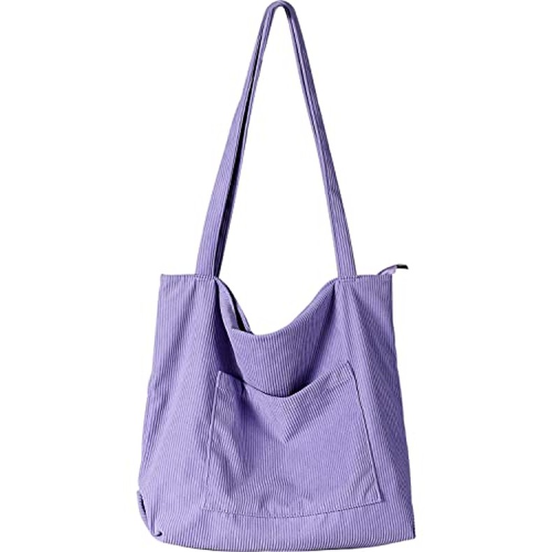 Women Corduroy Tote Bag, Large Shoulder Hobo Bags Casual Handbags detail