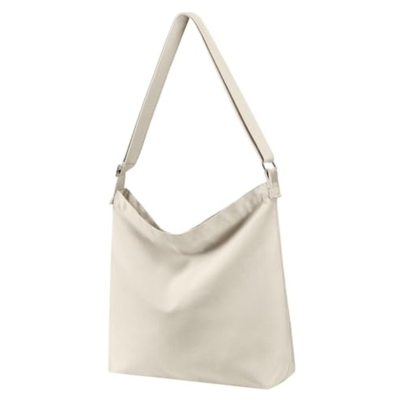 Women's blank large Size Canvas Crossbody Tote Handbags Shou