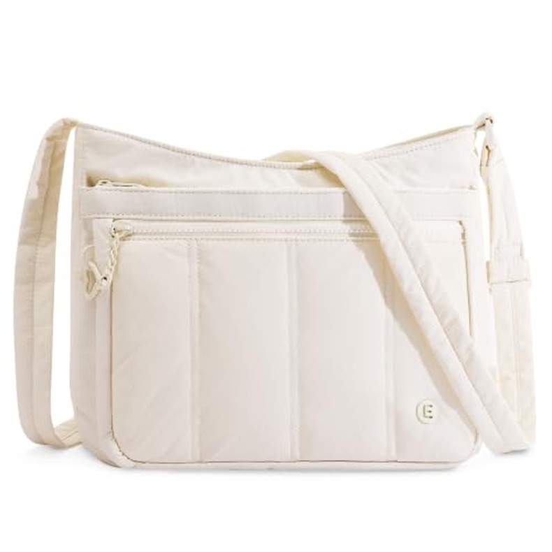 Women's Nylon Crossbody Bag, Puffy Lightweight Shoulder Purse detail