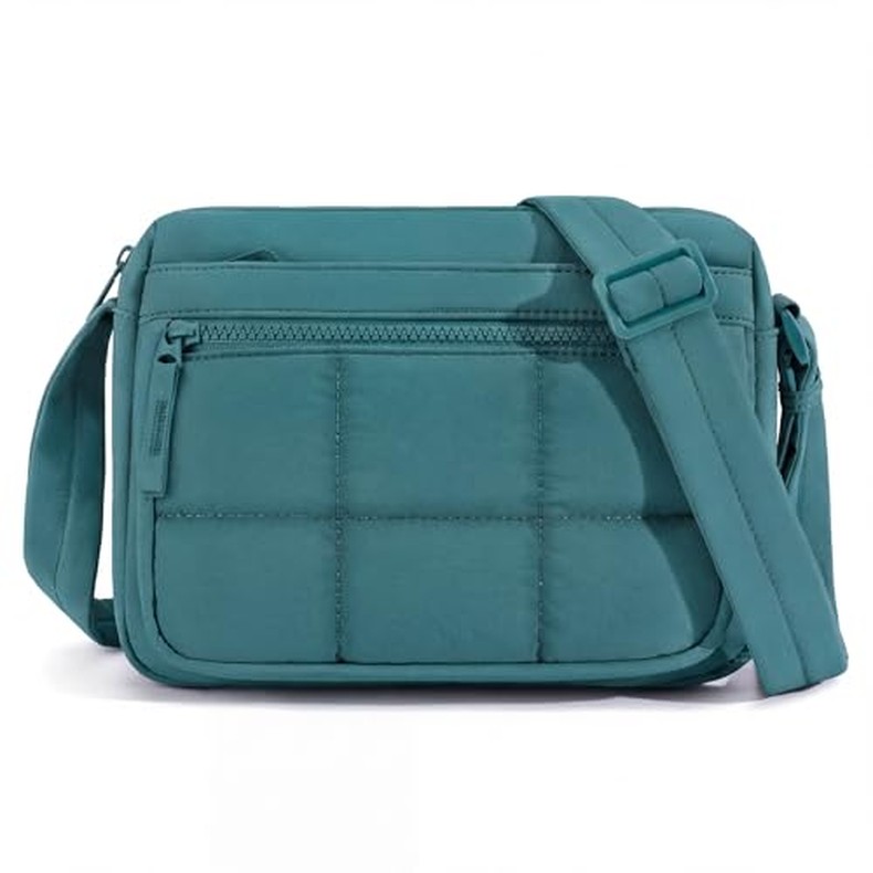 Women's Nylon Crossbody Bag, Puffy Lightweight Shoulder Purse detail