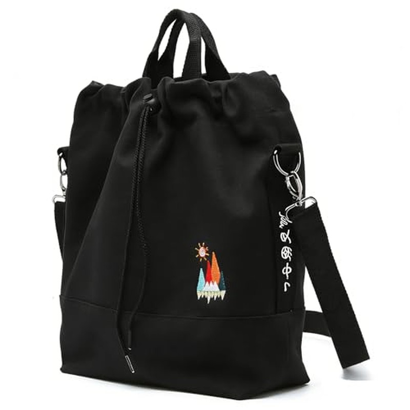 Canvas Crossbody Bag for Women Tote Handbag Slouchy Shoulder Bag